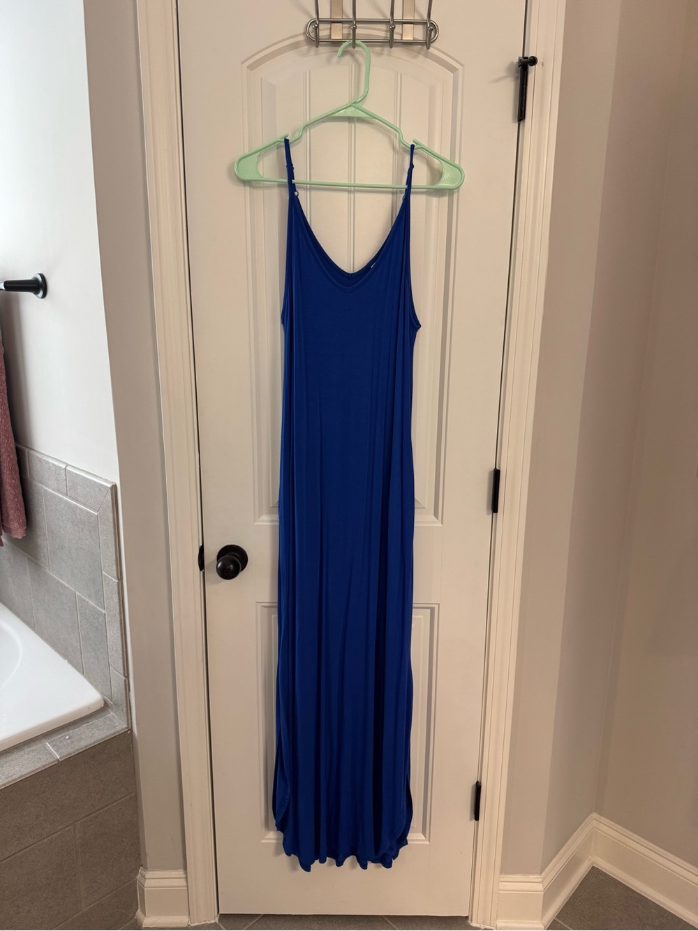 Royal Blue Maxi Slip Dress
